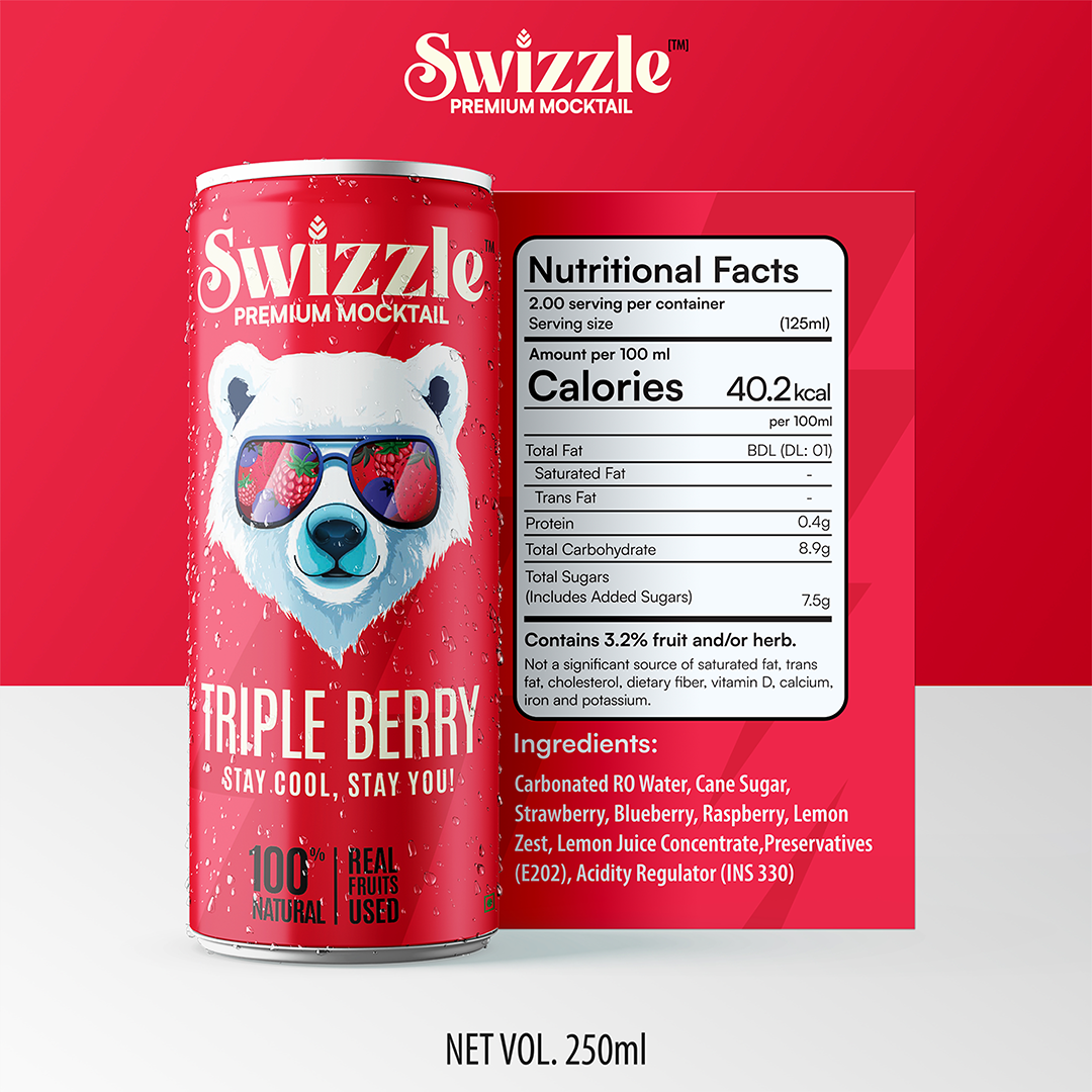 Triple Berry (Swizzle Mocktails / Premium Mocktails Special)