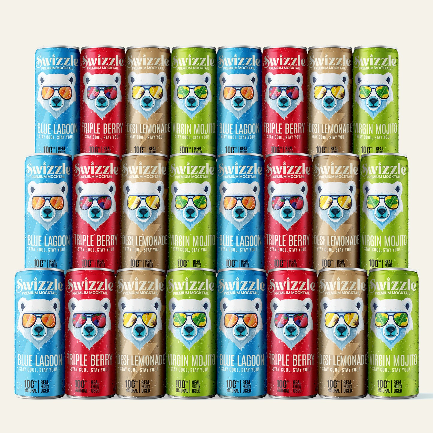 Assorted Flavours Mocktails / Premium Mocktails Combo (Pack of 4)